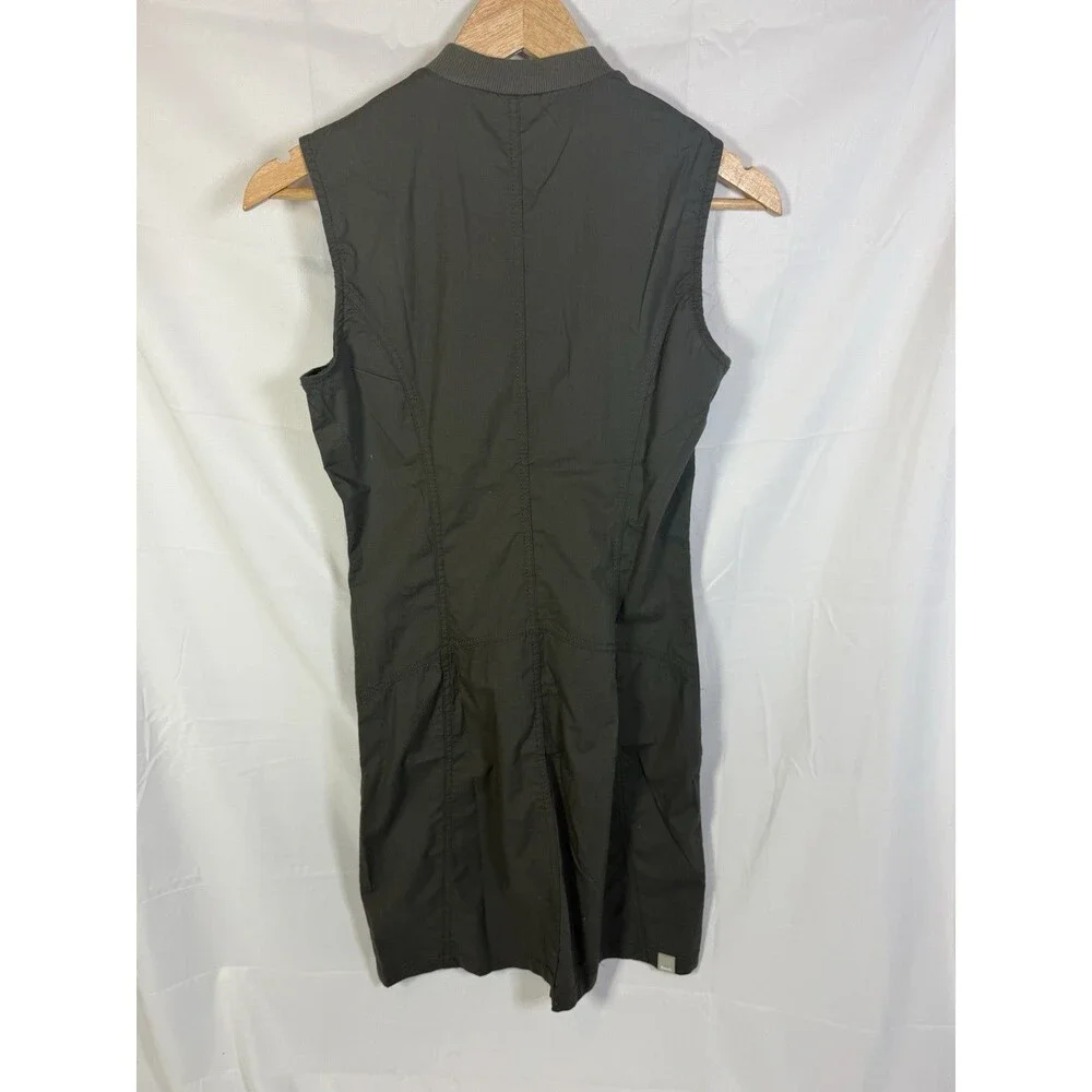Bench Sleeveless Zip Front Lightweight Mini Dress Dark Grey Size Small - Picture 7 of 8